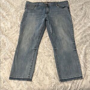 Kut from the Kloth Blue Cropped Ankle Jeans